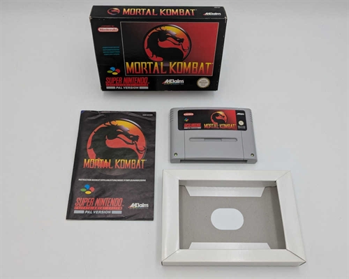 Mortal Kombat - Komplet i Æske - SNES - (NOE) (A Grade) (Genbrug)